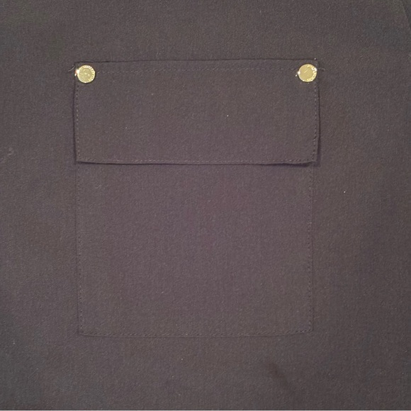 Marc New York Black Blouse with Pocket Accents - Picture 3 of 8